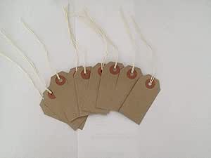 BUFF STRUNG TAGS 96*48MM(BOX OF 1X 1000)
