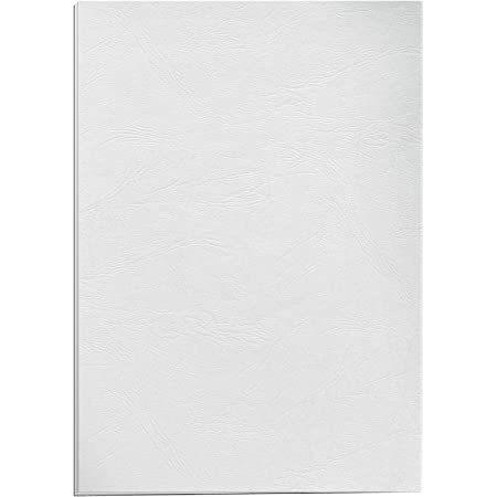 GBC BINDING COVERS LEATHERGRAIN WHITE  A5 250 GSM - Al Masam Stationery LLC