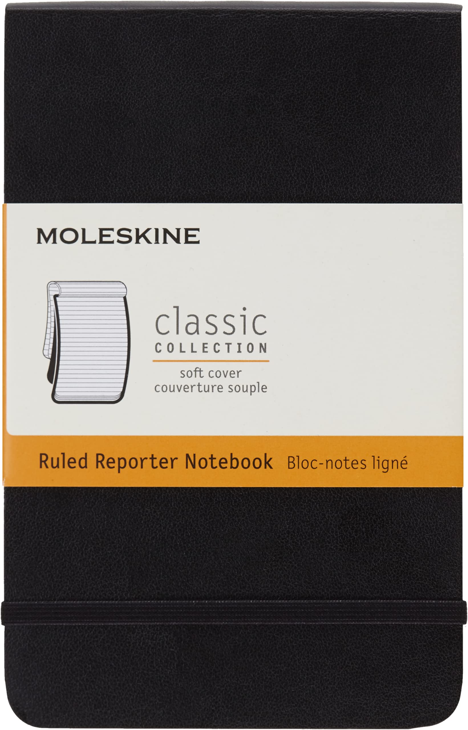 Moleskine Pocket Reporter Plain Large Notebook Black 9 Pcs Display - Al Masam Stationery LLC Main image