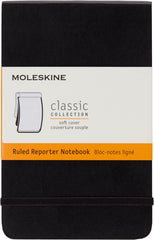 Moleskine Reporter Soft Ruled Squared Pocket Notebook 6 Pcs Display - Al Masam Stationery LLC