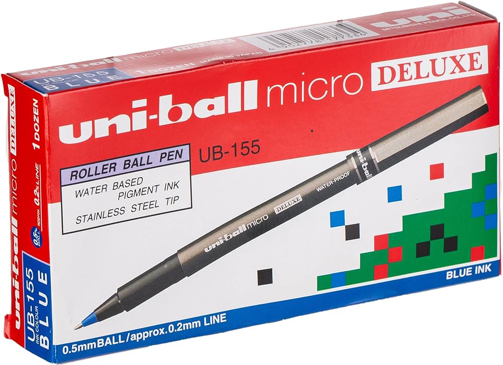 Mitsubishi Micro Blister Deluxe Roller Ball Pen Pack - Al Masam Stationery LLC Main image