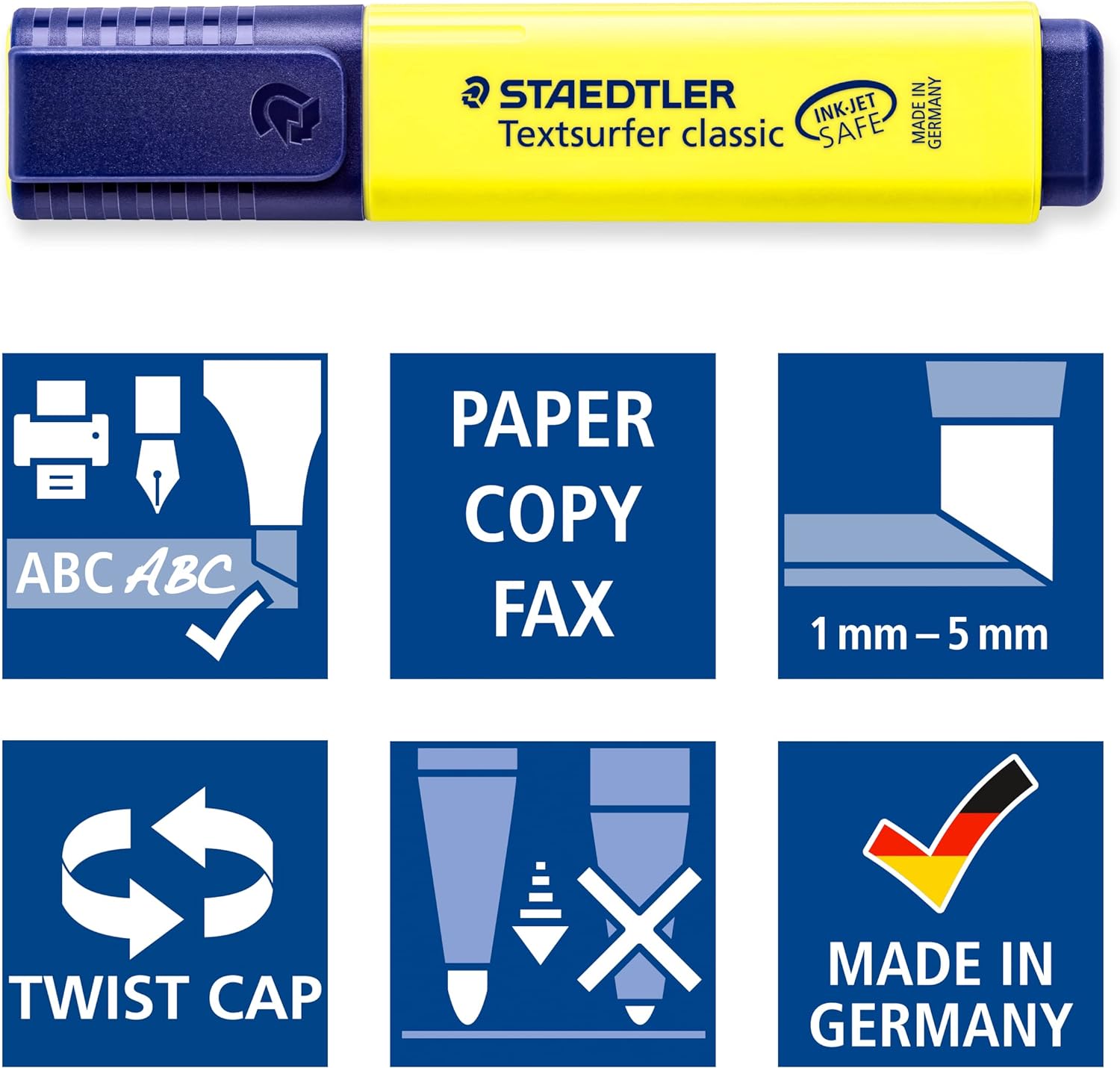 Staedtler Text Surger Highlighter Yellow - Al Masam Stationery LLC