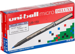Uniball UB155 Micro Delux 0.5mm Roller Pen - Blue