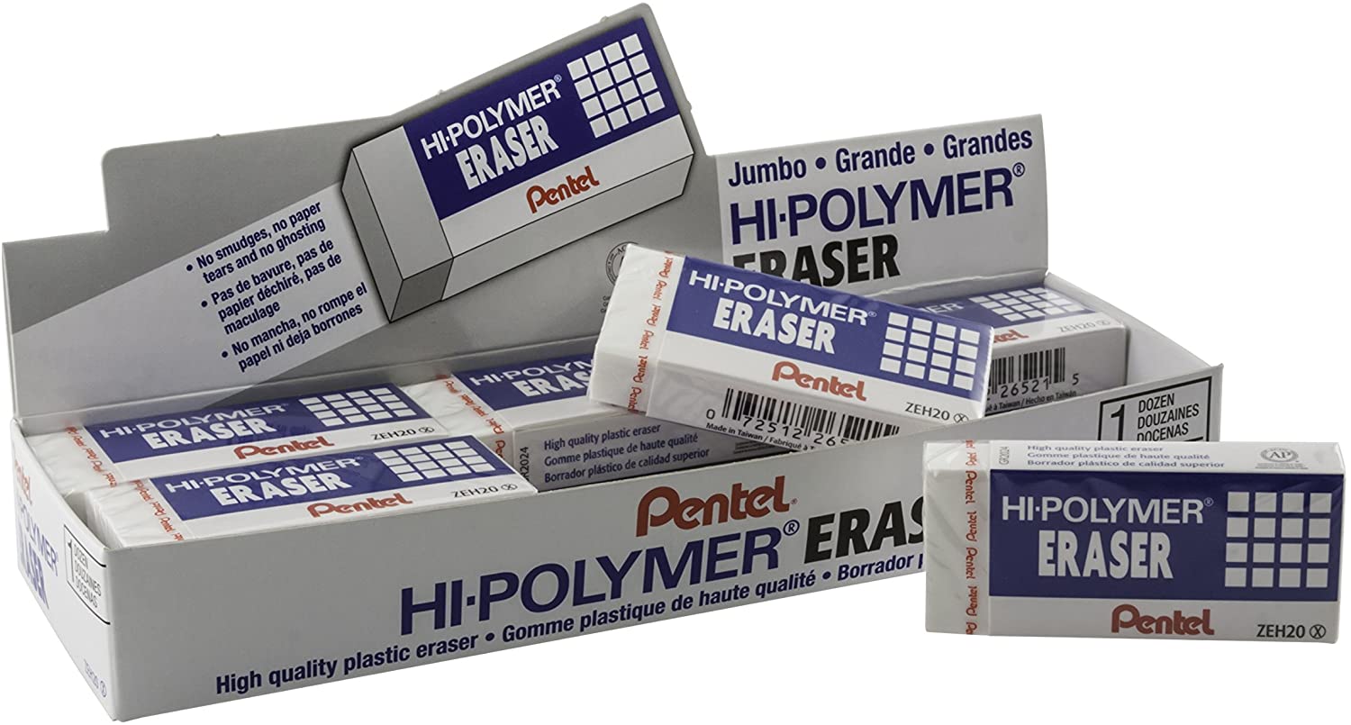 Pentel Eraser ZEH-20 Hi-Polymer XL - Al Masam Stationery LLC