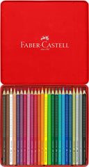 FABER-CASTELL COLOUR GRIP 24LONG IN TIN CASE - Al Masam Stationery LLC