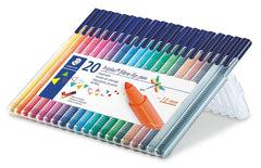 Staedtler Triplus Fibre-Tip pen Wallet of 20 Pcs (323-SB20) - Al Masam Stationery LLC