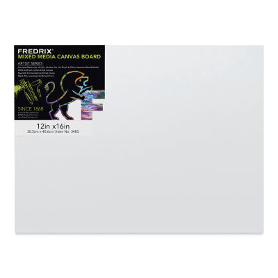 Fredrix Mixed Media Canvas Board Primed Cotton (12x16)" - Al Masam Stationery LLC Main image
