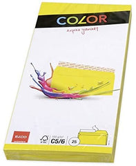 Elco Color C5/6 Envelope intense yellow without window, adhesive closure
