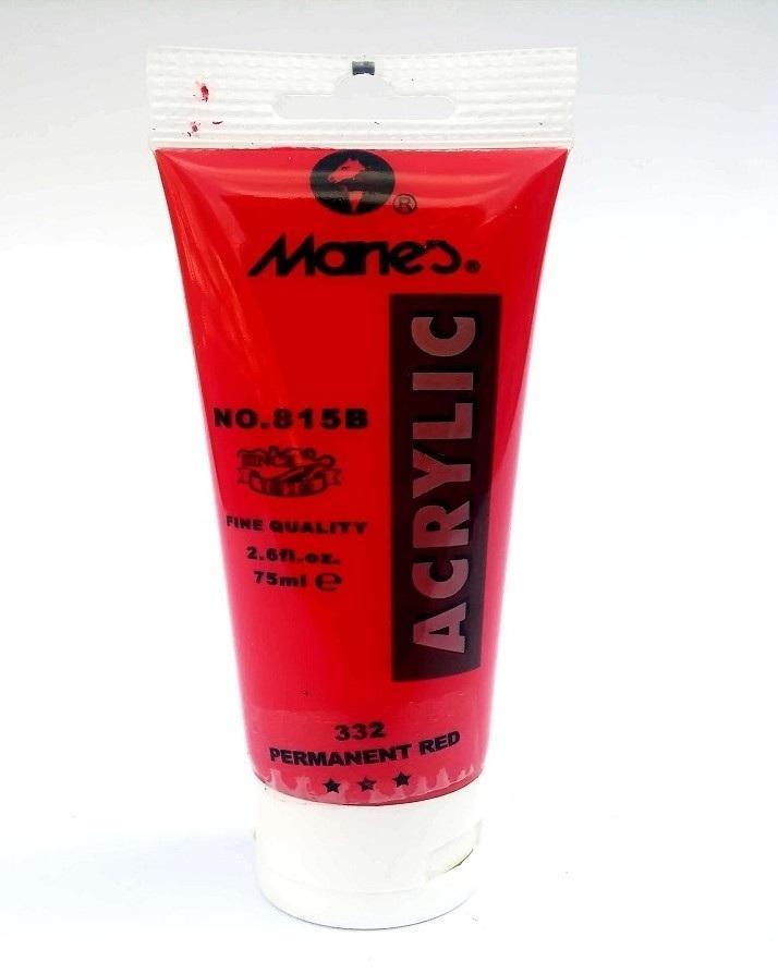Marie's Fine ACRYLIC PERMANENT RED 75ml - Al Masam Stationery LLC