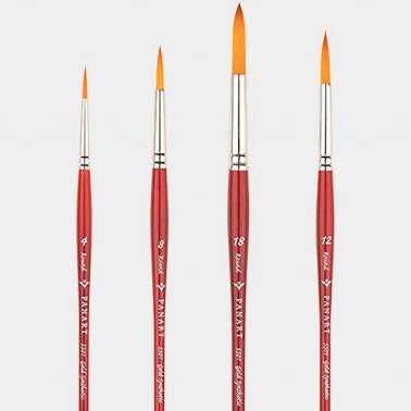 PANART ECHO SYNTHETIC LH BRUSH SET R-0,6 BR-6 FB-10,16 - Al Masam Stationery LLC Main image