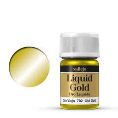 VALLEJO LIQUID GOLD 792-35ML. OLD GOLD