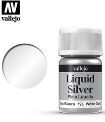 VALLEJO LIQUID GOLD 796-35ML. WHITE GOLD