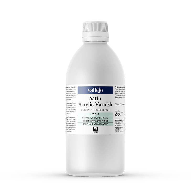 VALLEJO SATIN VARNISH 519-500ML. - Al Masam Stationery LLC