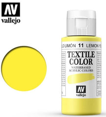 Vallejo Textile Color 11: 60 Ml. Lemon Yellow