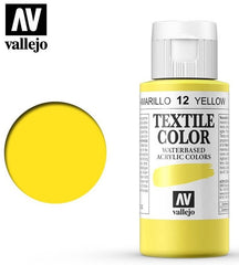 VALLEJO TEXTILE COLOR 12: 60 ML. YELLOW - Al Masam Stationery LLC