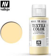 Vallejo Textile Color 15: 60 Ml. Beige