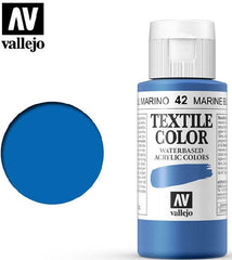 VALLEJO TEXTILE COLOR 42: 60 ML. MARINE BLUE - Al Masam Stationery LLC