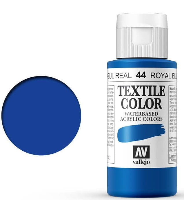 VALLEJO TEXTILE COLOR 44: 60 ML. ROYAL BLUE - Al Masam Stationery LLC