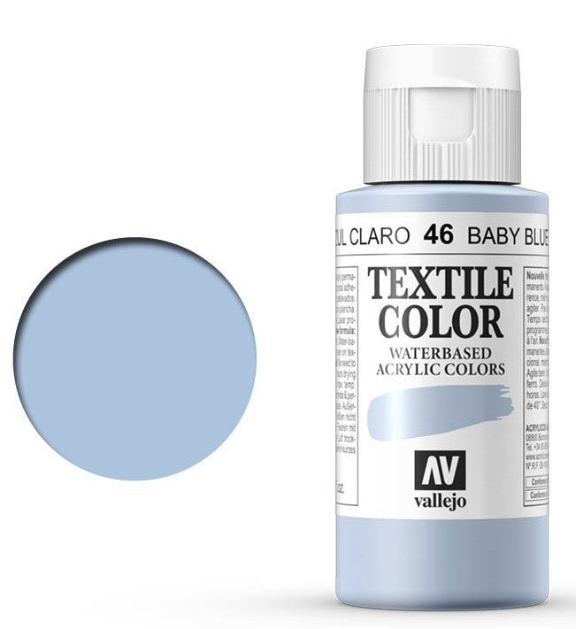 VALLEJO TEXTILE COLOR 46: 60 ML. BABY BLUE - Al Masam Stationery LLC