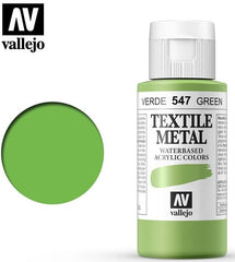 Vallejo Textile Color 547: 60 Ml. Green Metal