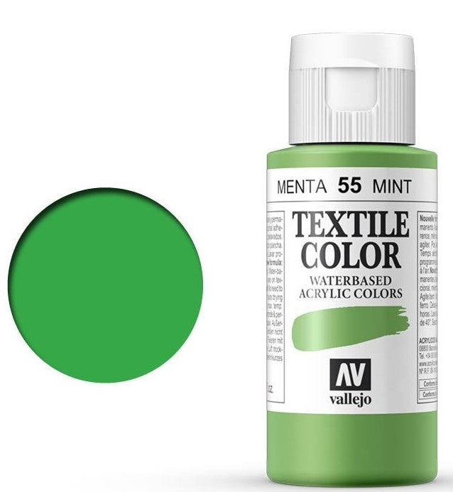 VALLEJO TEXTILE COLOR 55: 60 ML. MINT - Al Masam Stationery LLC