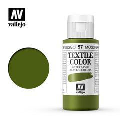 VALLEJO TEXTILE COLOR 57: 60 ML. MOSS GREEN