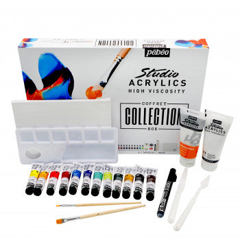 PEBEO STUDIO ACRYLICS COLLECTION BOX - Al Masam Stationery LLC Main image
