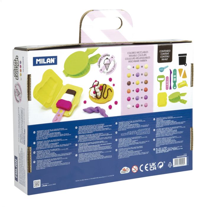 Kit 6 cans 59 g Soft Dough with tools 'Ice creams &Waffles' - Al Masam Stationery LLC