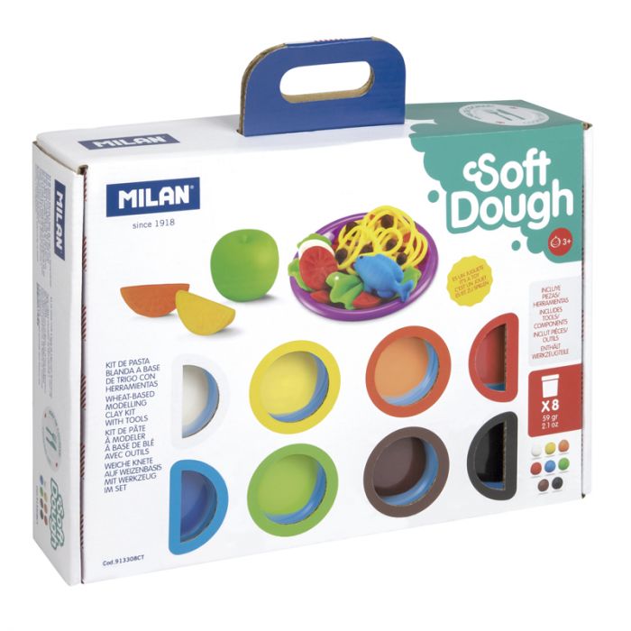 Kit 8 cans 59 g Soft Dough with tools 'Cooking time' - Al Masam Stationery LLC