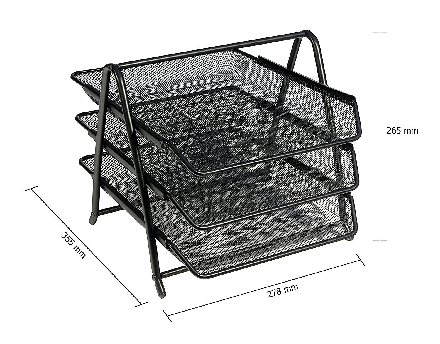 Paper Tray Wiremesh -3 Tier - Al Masam Stationery LLC