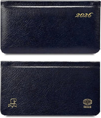 FIS Blue Slim Leather Gold 2026 Weekly Diary - FSDI52EGB26BL - Al Masam Stationery LLC