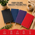 A5 PU-Covered Notebook with Fabric Look – AMS-RM 86