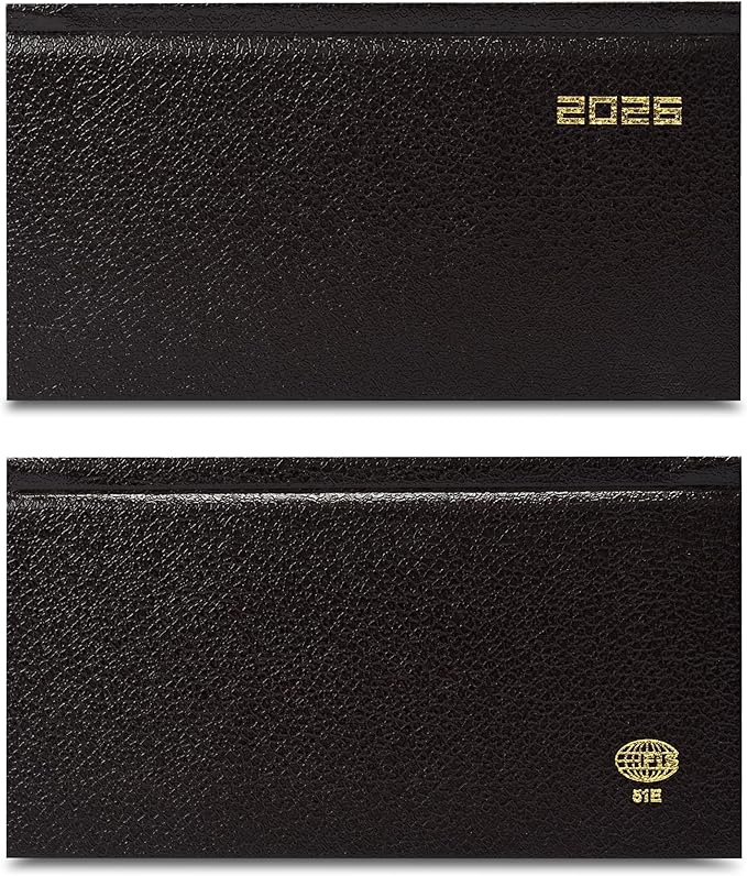 FIS Chocolate Slim Vinyl 2026 Weekly Diary - FSDI51E26CH - Al Masam Stationery LLC