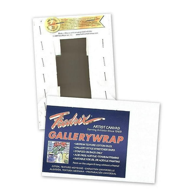 Fredrix TARA Stretched Canvas Gal Wrap 1-3/8"Bar (22 x 28)"or (55.88 x 71.12)cm - Al Masam Stationery LLC
