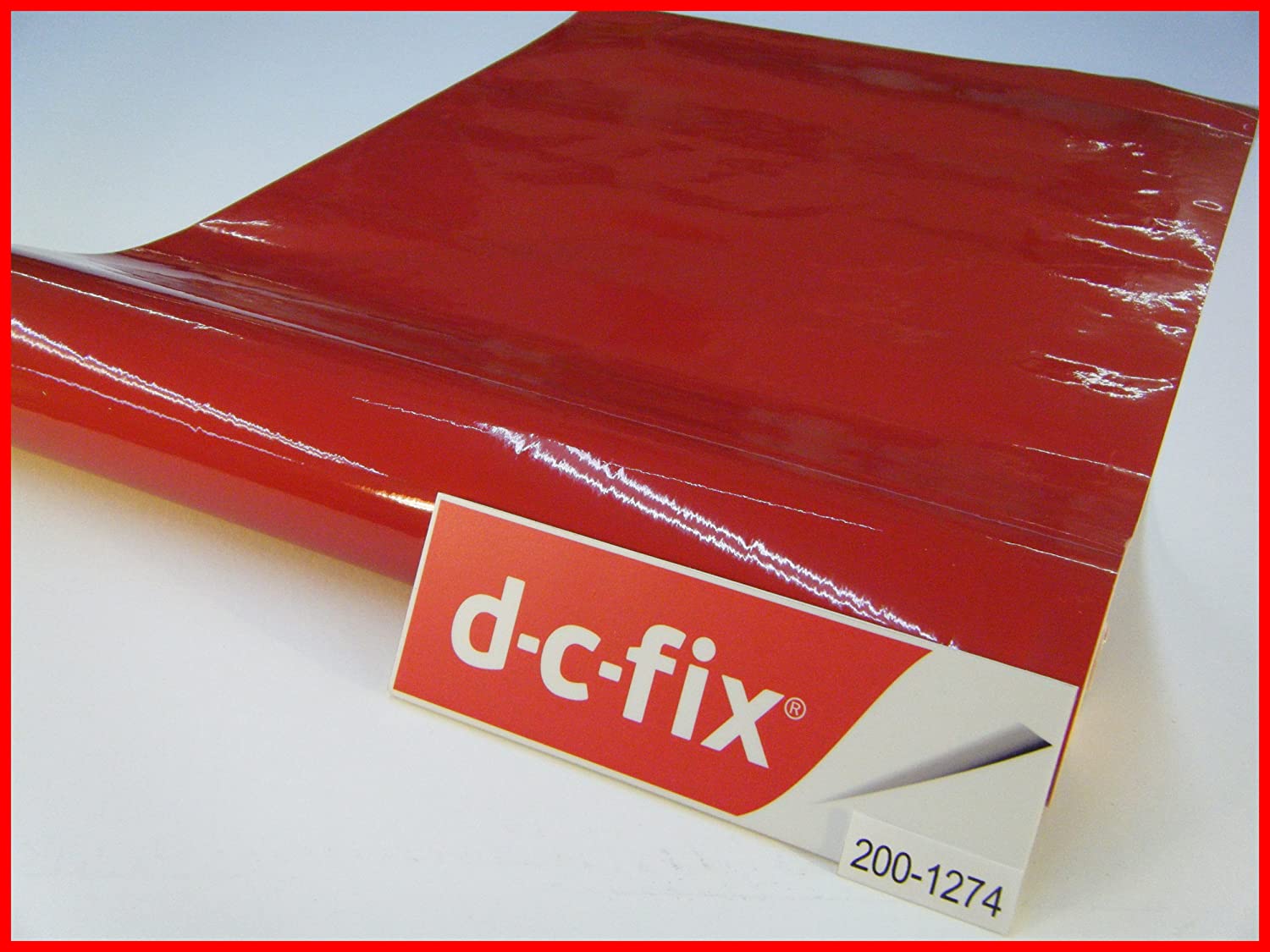 DC Fix 200-1274 Self Adhesive Cover Plain Gloss 45cmx15m Signl Red - Al Masam Stationery LLC