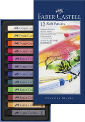 FABER-CASTELL Creative Studio Soft Pastels Full Length Box of 12 - Al Masam Stationery LLC