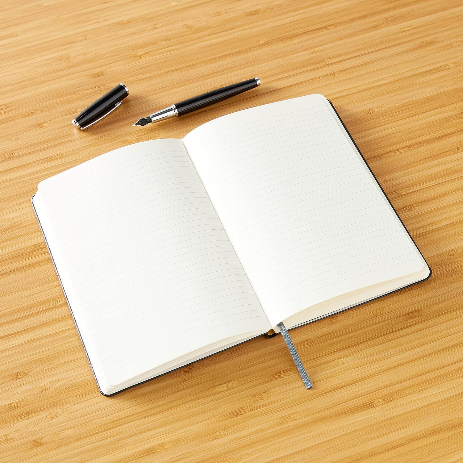 Blue A4 Fabric-Covered Notebook – AMS-RM-8604 Secondary image
