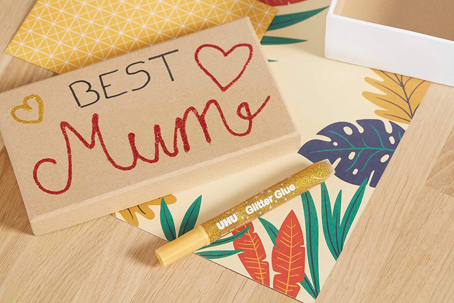 UHU GLITTER GLUE ORIGINAL 10ML - Al Masam Stationery LLC