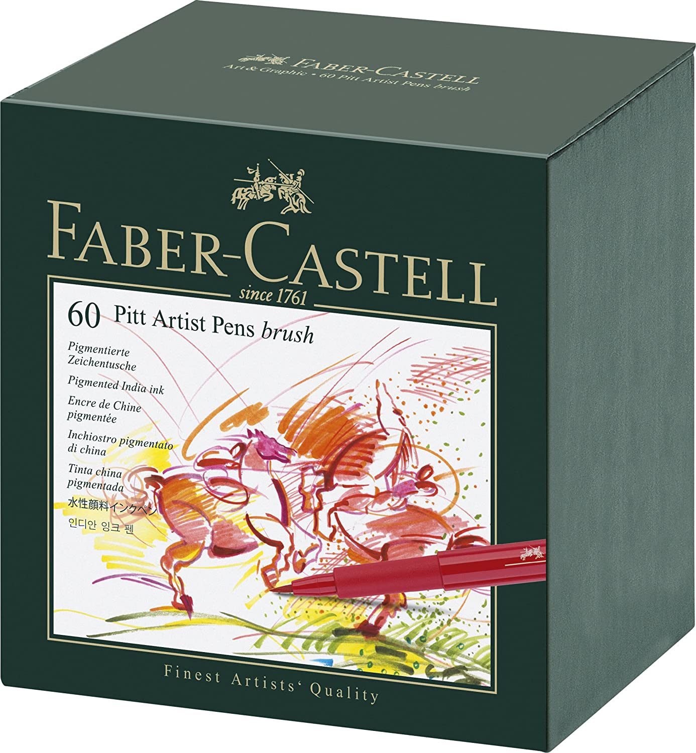 FABER-CASTELL 60 PITT ARTIST PENS BRUSH - Al Masam Stationery LLC