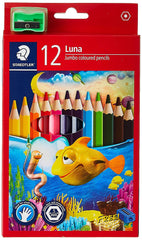 Staedtler Luna Jumbo Colouring Pencils 12 Colors - Al Masam Stationery LLC