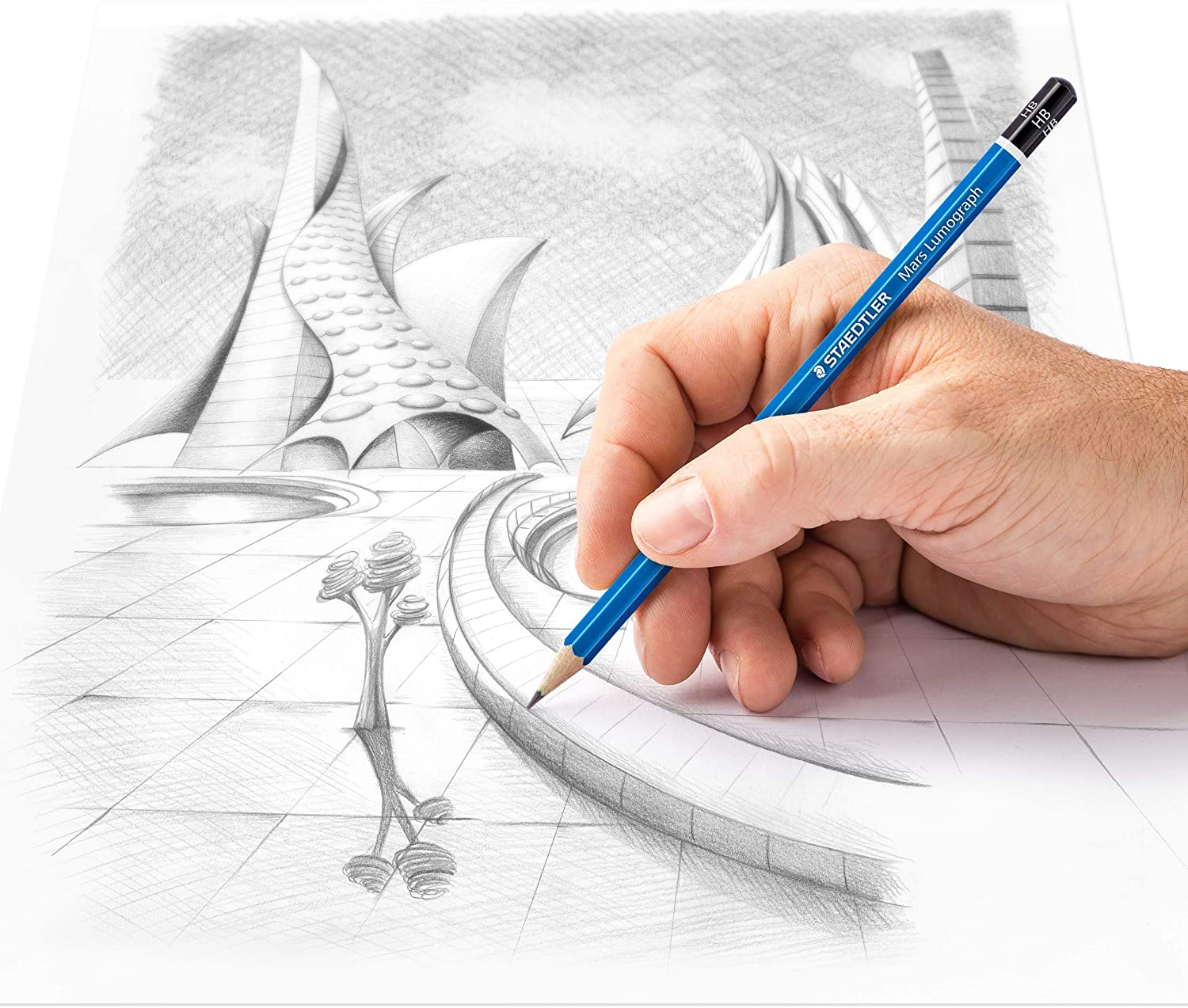 Staedtler Mars Lumograph Pencil 100B-HB - Al Masam Stationery LLC