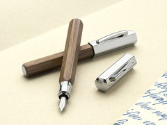 FABER-CASTELL Fountain pen Ondoro smoked oak F - Al Masam Stationery LLC