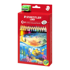 Staedtler Luna Jumbo Colouring Pencils 24 Colors - Al Masam Stationery LLC