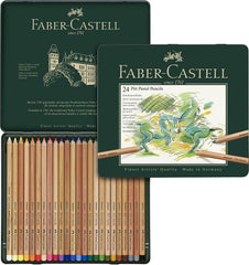 FABER-CASTELL PITT Pastel Pencils Tin of 24 colors - Al Masam Stationery LLC