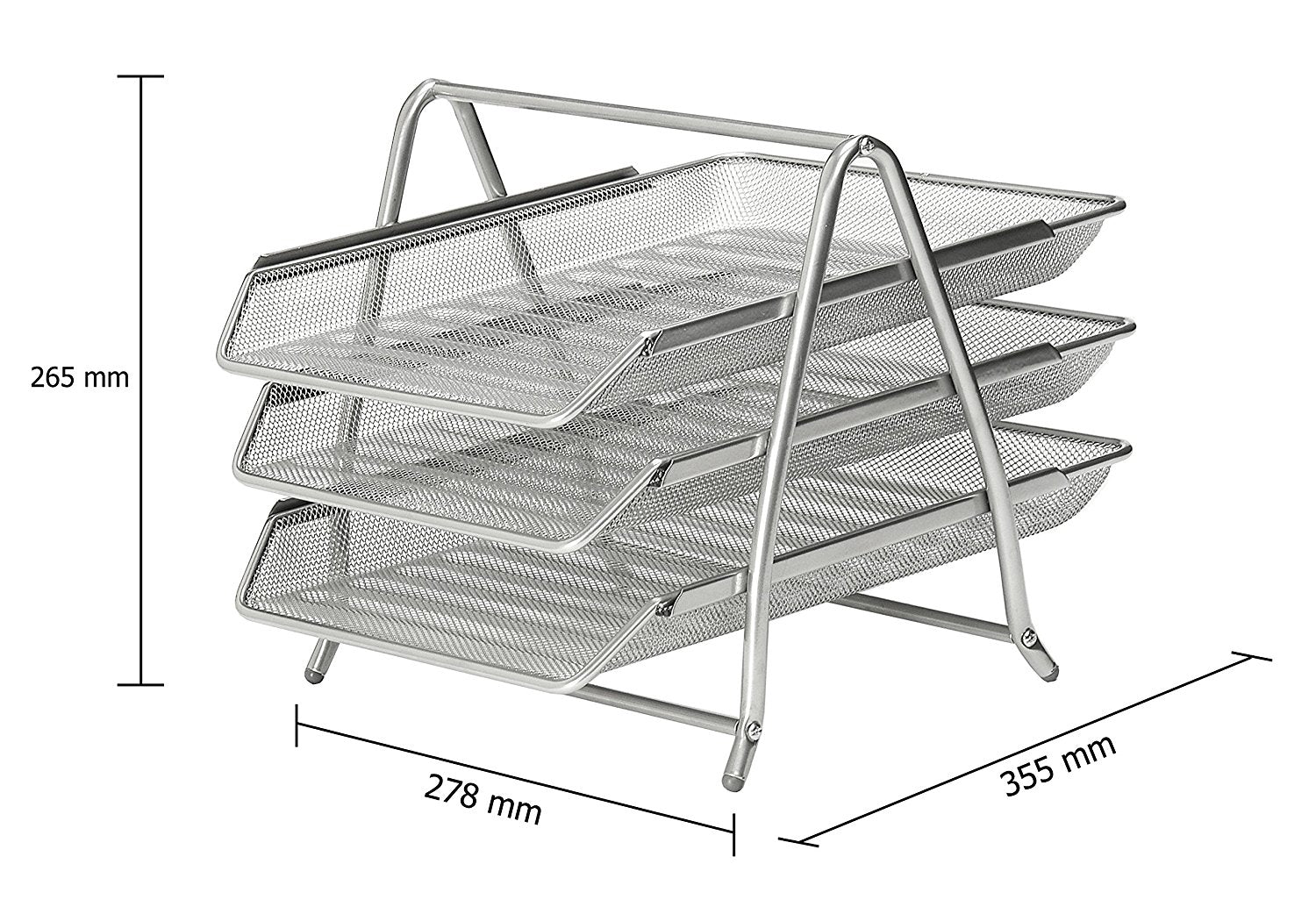 Paper Tray Wiremesh -3 Tier - Al Masam Stationery LLC
