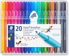 Staedtler 338 Triplus broadliner set 20 Colors - Al Masam Stationery LLC