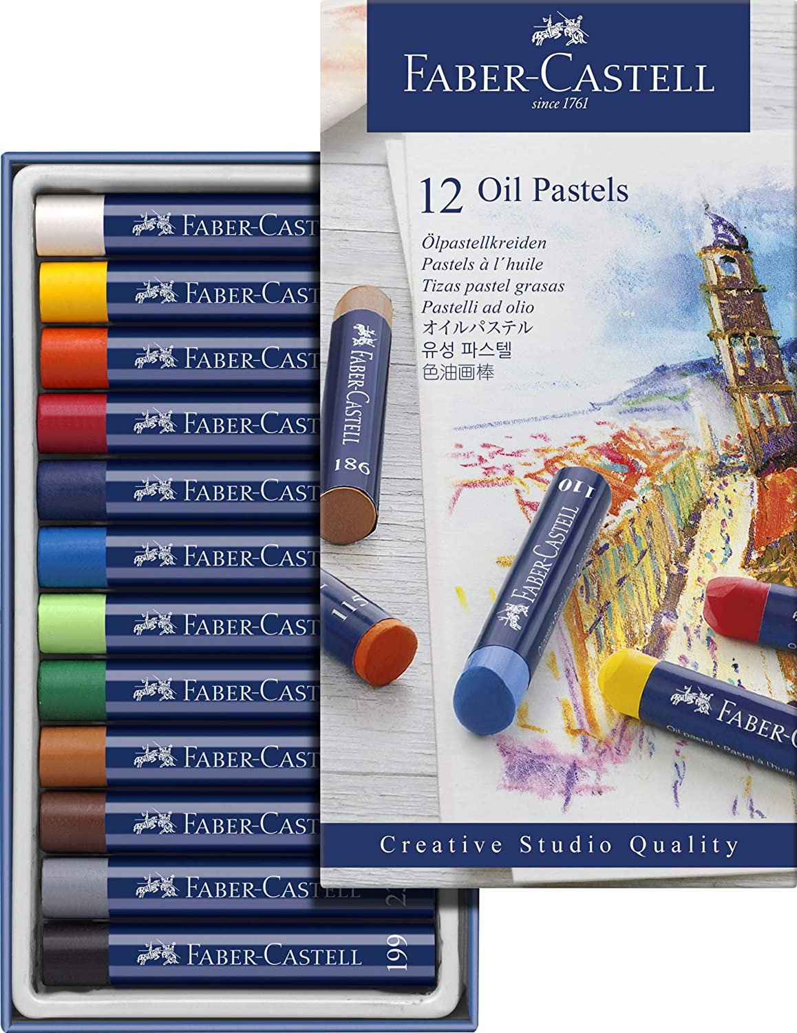 FABER-CASTELL Creative Studio Oil Pastels - (FC127012) - Al Masam Stationery LLC