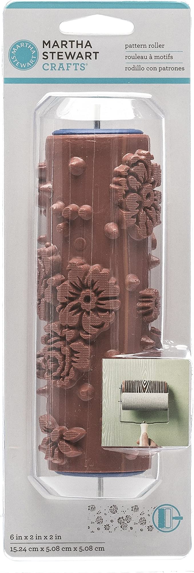 Martha Stewart Patterned Roller Handle Birds And Branches - MSP 17660 - Al Masam Stationery LLC Main image