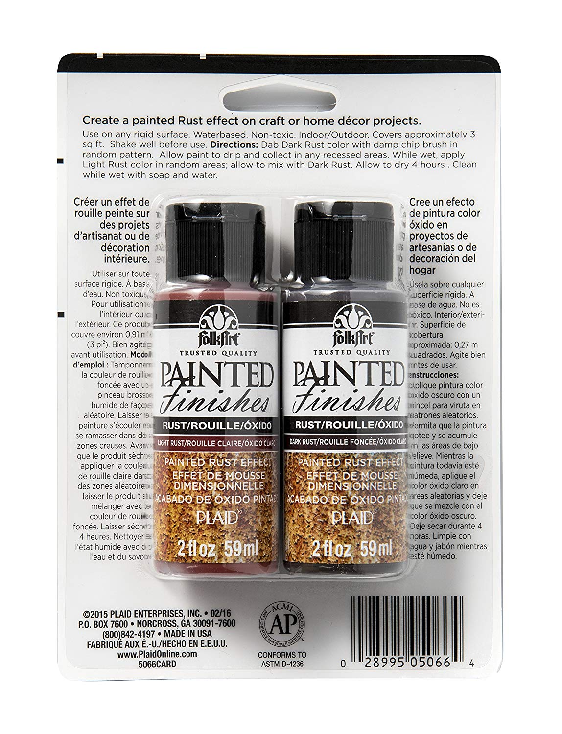 Folkart Painted Finishes - Carded Rust - Al Masam Stationery LLC