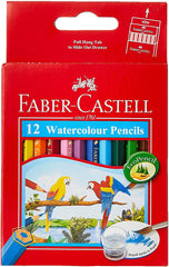 FABER-CASTELL Cardboard 12 Color Half Size Pencils (Parrot) - Al Masam Stationery LLC